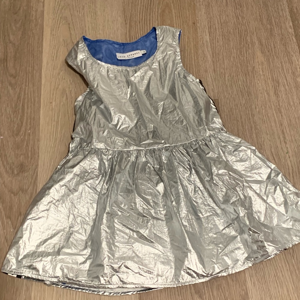 Loud Apparel Boutique Silver dress  size 6Y